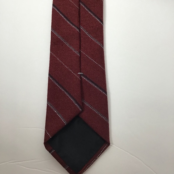 100% Lamb’s Wool Striped Necktie - Picture 4 of 7